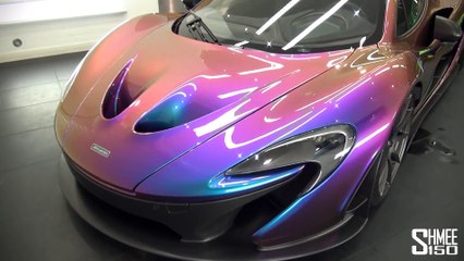 McLaren P1 in Unique MSO 'Pacific Blue' Pearlescent Paint