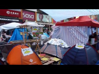 Yellow Umbrella movement in Mong Kok