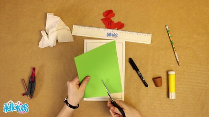 Carte aux cœurs en relief