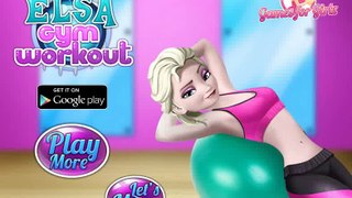 Elsa Gimnasio gimnasio de entrenamiento de ejercicios de entrenamiento princesa -Frozen juego elsa