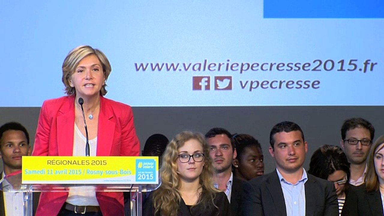 Discours de Valérie Pécresse au meeting de Rosny