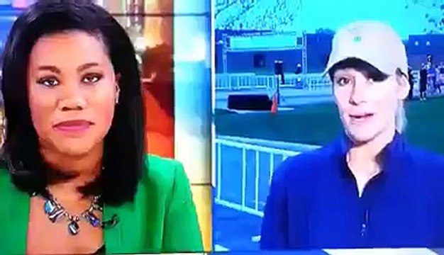 Guy Tries Jumping Over Rail & Fails On Live TV