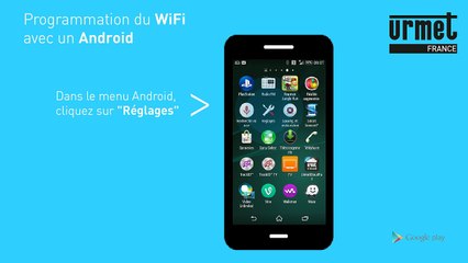 Configurer une caméra WiFi Urmet Cloud sur Androïd