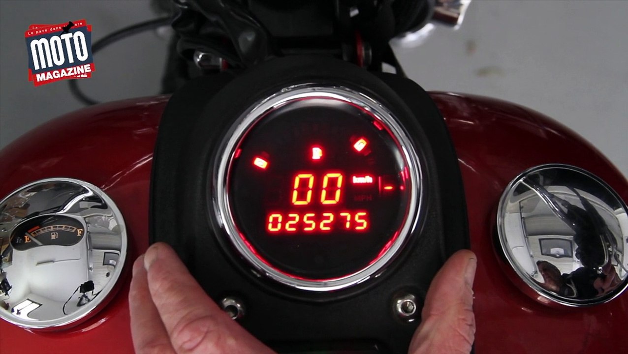 Test compteur DAKOTA pour Harley Davidson Street Bob et Wilde Glide