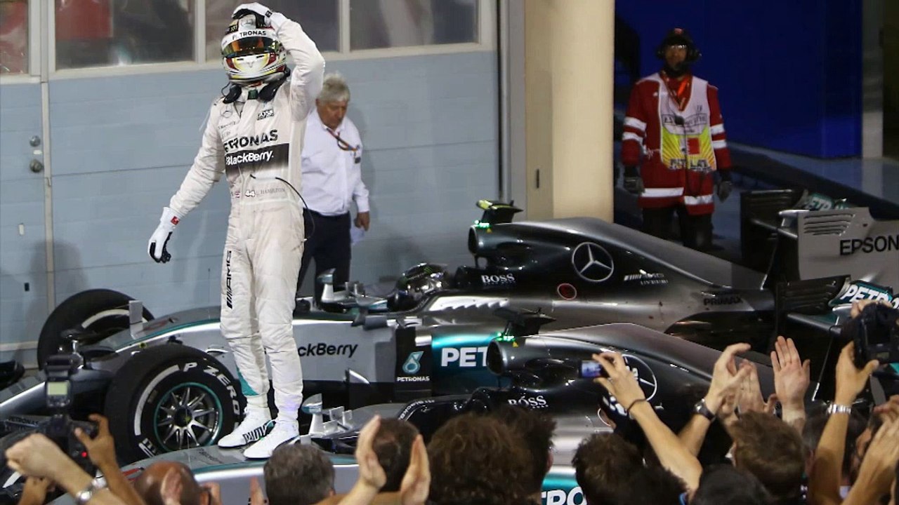 F1: Lewis Hamilton feiert auch in Bahrain