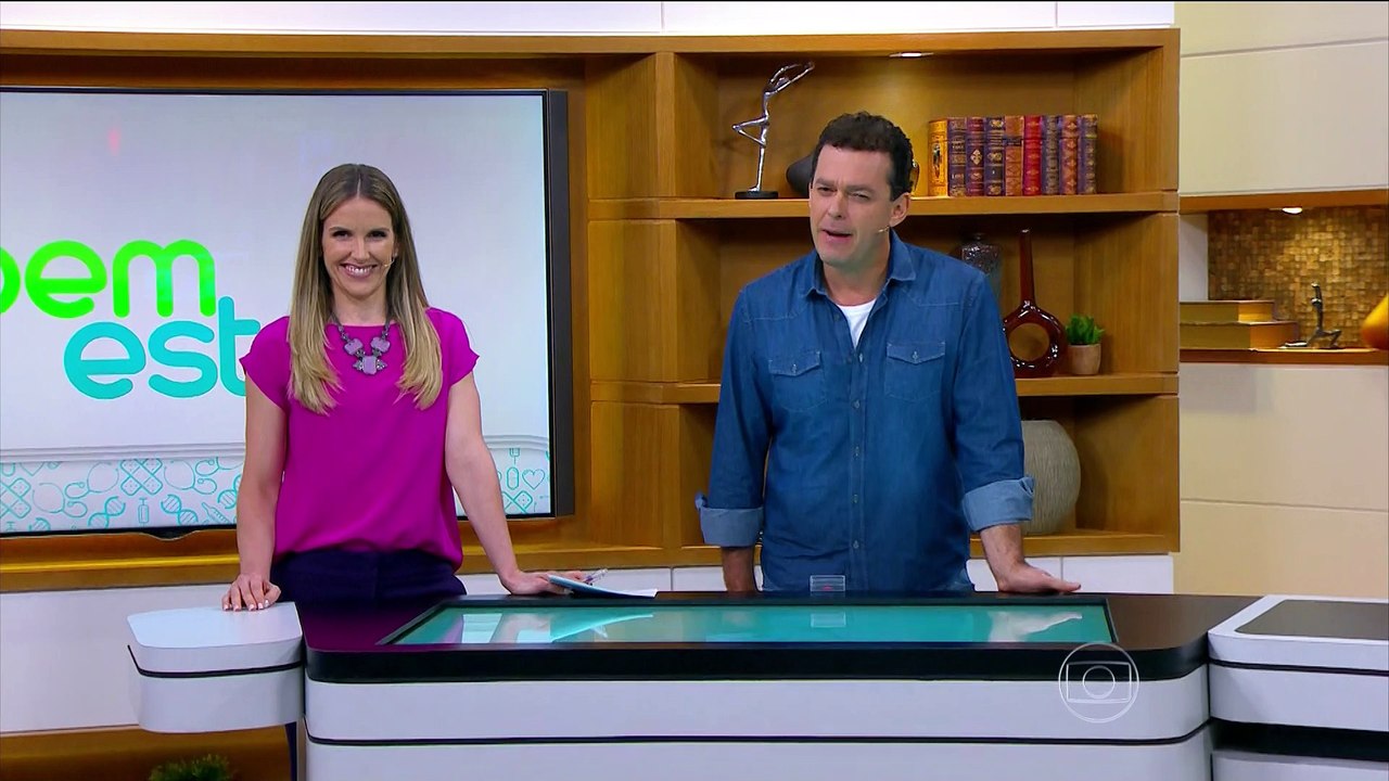 Bastidores do novo cenário do programa Bem Estar
