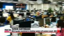 M6.8 earthquake strikes Taiwan: JMA