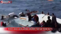 Rodos adası açıklarındaki göçmenler böyle kurtarıldı