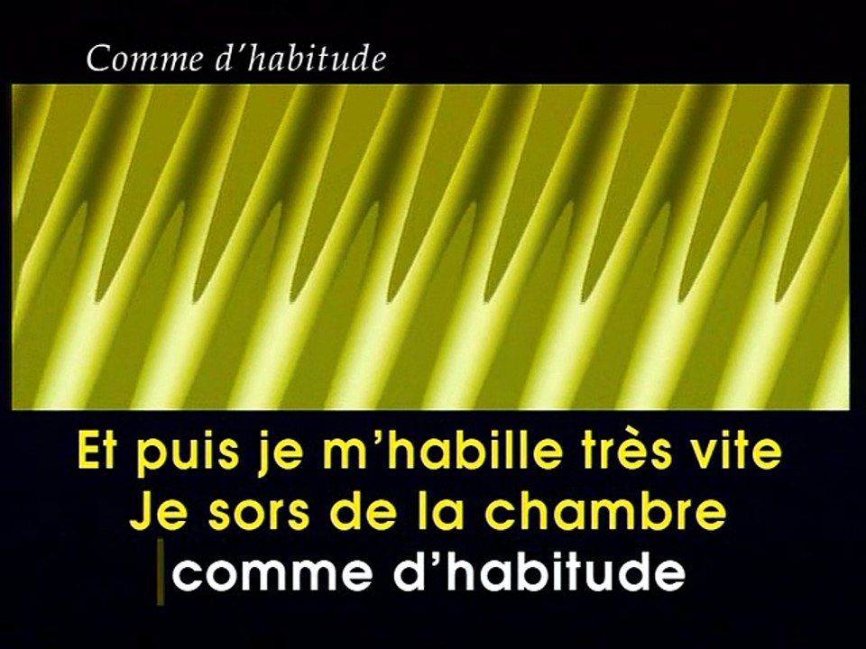 KARAOKE CLAUDE FRANCOIS - Comme d'habitude