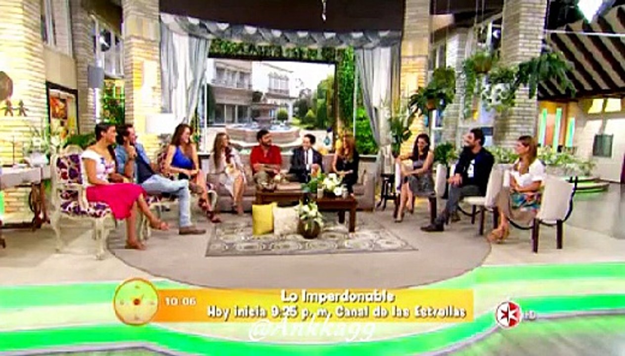 Elenco de #LoImperdonable en Programa Hoy