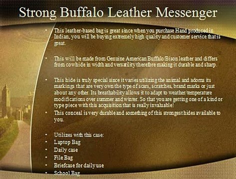 Buffalo Leather Laptop Bags - High On Leather