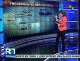 Barco que zozobró en el Mediterráneo con 700 migrantes salió de Libia