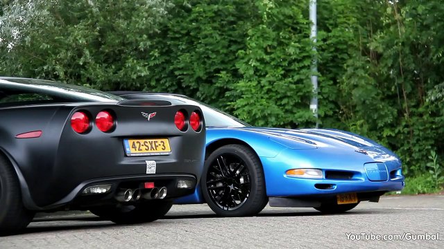 Corvette C6 Z06 - Brutal acceleration sounds!!
