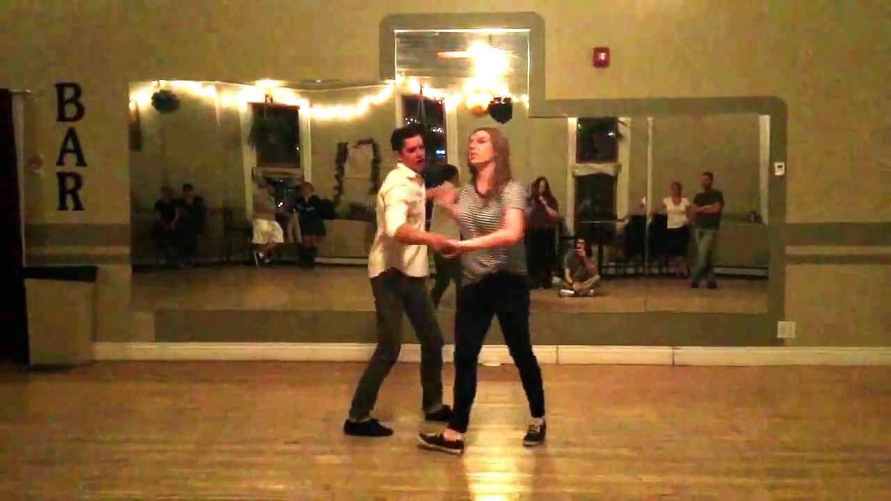 Swing Dance Jitterbug Moves Mop the Floor Hammerlock Break Step