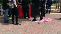 Veteran is Arrested For Trying to Save American Flag From Protestors