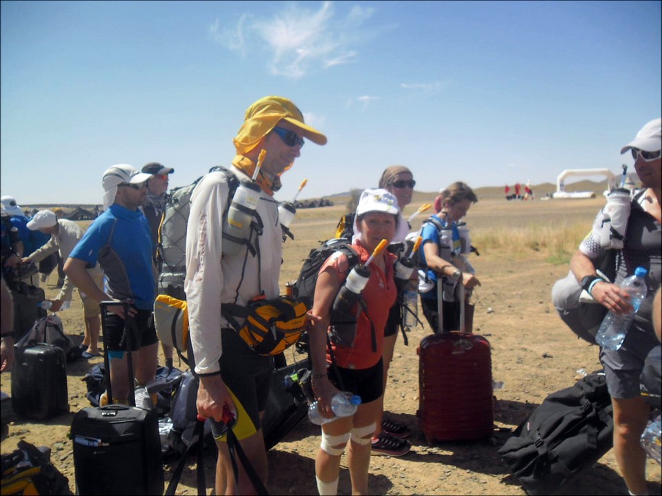 Martine au Marathon des Sables