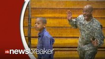 North Carolina Military Father Surprises Son in School Picture 'Photo Bomb' Homecoming
