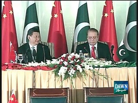 PM Nawaz Shareef Reads Every Single word from WRITTEN PAPER in his Welcome Speech to Chinese President