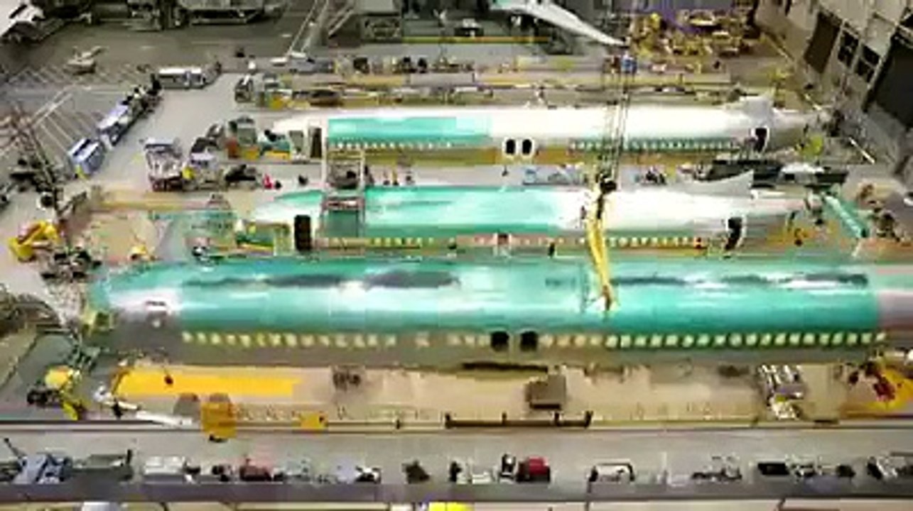 Boeing 737 Manufactured in 3 Mins Must Watch