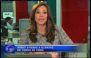 Robot atiende a clientes en tienda de Tokio