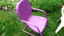 The Finished Lawn Chair (now to repaint a metal glider)