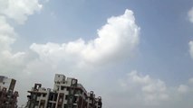 Ganesha Hanuman Appearing In Sky