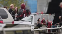 Ryan Reynolds Has Fun With Fans On The Deadpool Set