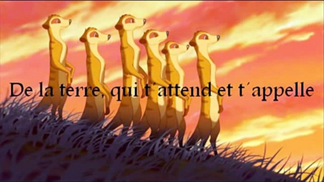 Le Roi Lion - L'histoire de la vie - Paroles karaoké [HD] (fr)