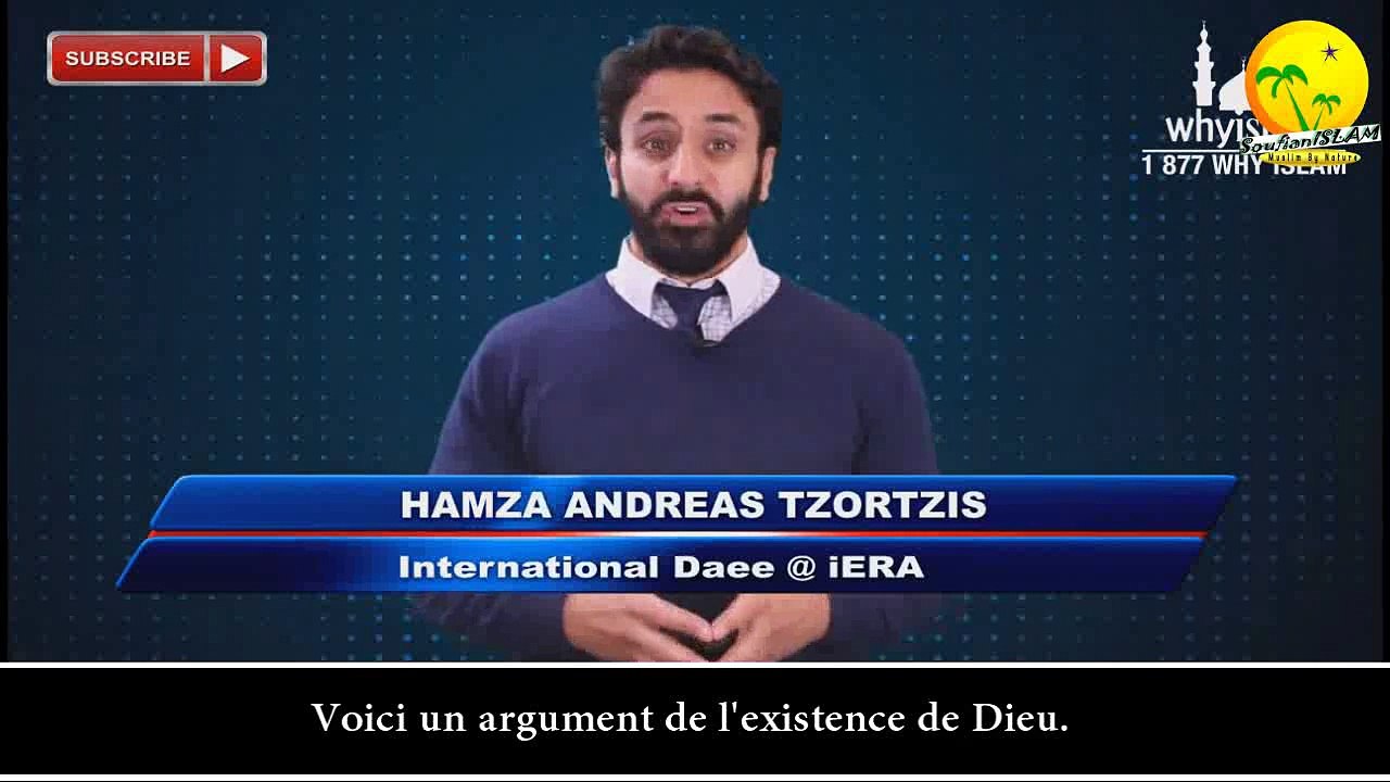 Les arguments coraniques de l’existence de Dieu. #Hamza Tzortzis