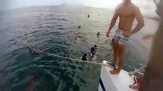 funny fails compilation Guy Slips Jumping off Boat