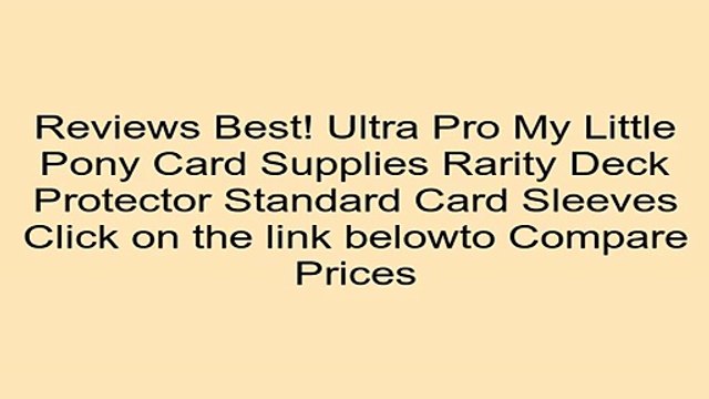 Clearance Sales Ultra Pro My Little Pony Card Supplies Rarity Deck Protector Standard Card Sleeves Review Cheap Toys For Kids