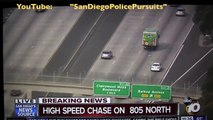CHP & San Diego Police Pursuit - HOT STOP on Northbound 805