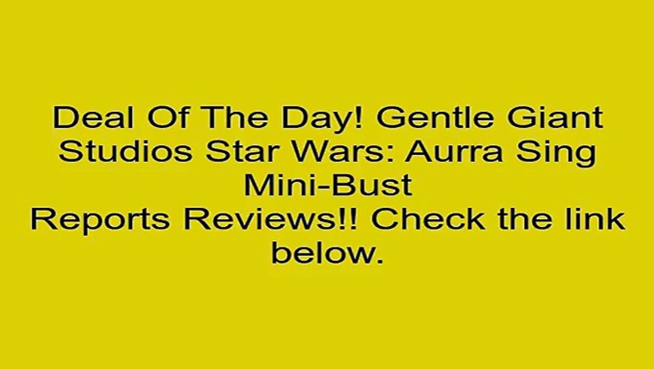 Clearance Sales Gentle Giant Studios Star Wars: Aurra Sing Mini-Bust Review Kids Stuff