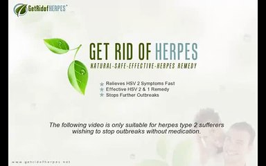 Herpes Cure - Get Rid of Herpes in as Little as 31 Days