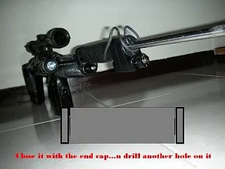 How to make a homemade silencer / suppressor 槍-滅音器