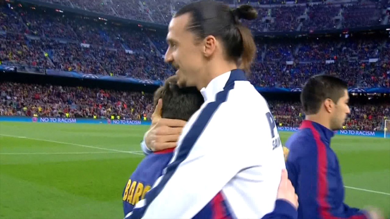 Messi ve Ibrahimovic böyle hasret giderdi