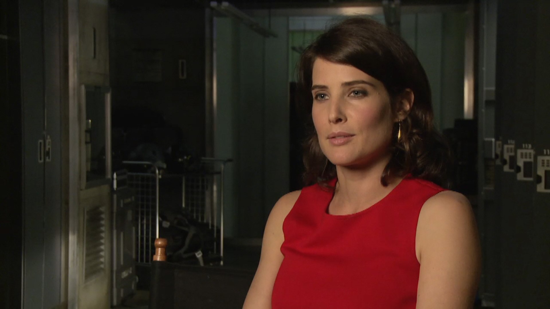cobie smulders red dress A Stunning Cobie Smulders and 'Avengers: Age of Ultron'