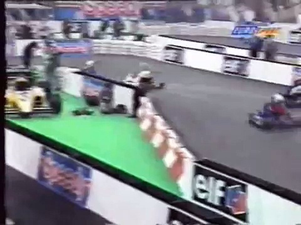 Karting Ayrton Senna and Alain Prost duel full race 1993