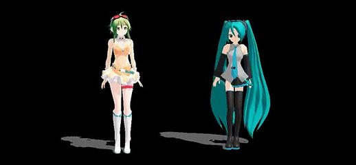 Miku Y Gumi Bailan electri cat  lo siento! no tiene mucica