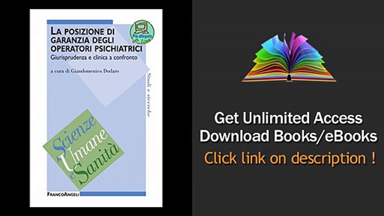 Download La posizione di garanzia degli operatori psichiatrici. Giurisprudenza e cli