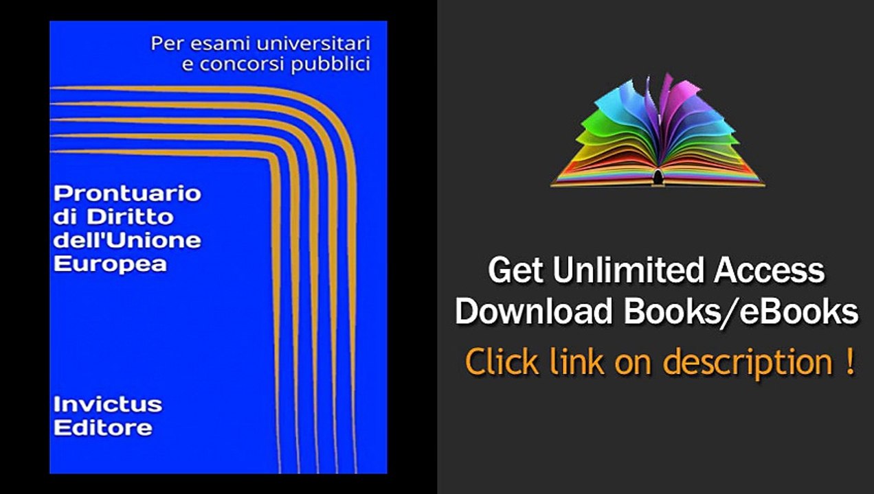 Download Prontuario di diritto dell'Unione Europea PDF