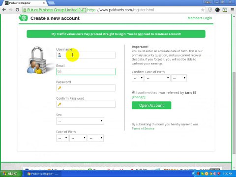 How to join signup paidverts in urdu hindi video tutorial