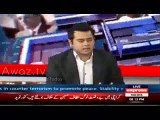Waseem Akhtar(MQM) Enjoying The Moment Of When Anchor Taking Class Of Ali Zaidi (PTI)