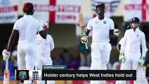 Jason Holder Hundred- West indies vs England 1st Test Day 5 Highlights 2015