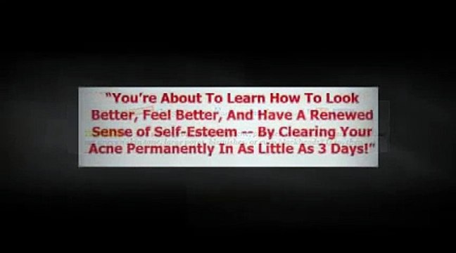 Acne Free In 3 Days,Step-by-Step To An Acne-Free Skin