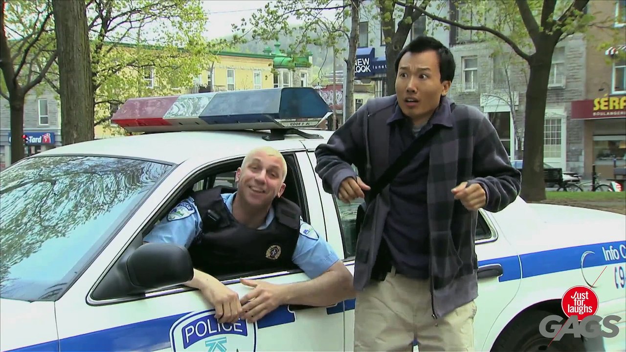 Lazy Sleeping Cop Prank
