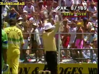 BIGGEST SIX IN AUSTRALIA - IMRAN KHAN 1988