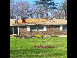 Toby Richard and his Team Repairing Roofs