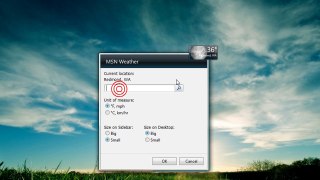 MSN Weather Gadget for Windows 7
