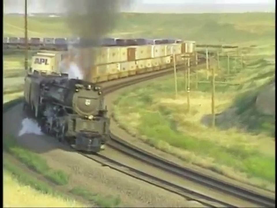 UP Challenger #3985 + 143 Freight Cars